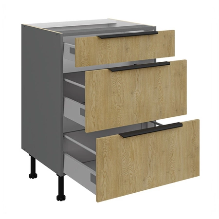 Küchenmöbel Set Corsico 180 cm elegante Küchenschränke in trendigen und natürlichen Farben ideales Set für eine kleine Küche