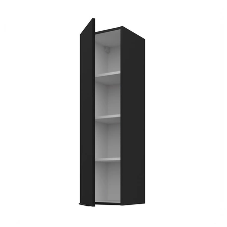 Küchenhängeschrank Schwarz 30 G-108 1F Metallkantengriff feuchtigkeits- und beschädigungsbeständiger Schrank