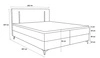 Boxspringbett Norco 140x200 rosa stilvolles Bett mit Bettzeug Lagerung Beleuchtung im Kopfteil fügt eine einzigartige Note