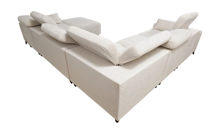 Ecksofa mit Schlaffunktion Penejos VIII olivgrünes Stilvolles Schlafsofa aus strapazierfähigem Stoff