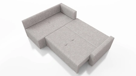 Ecksofa mit Schlaffunktion Nofi grau Esche links modernes Design ein einfaches und stilvolles Möbelstück, das in jede Einrichtung passt