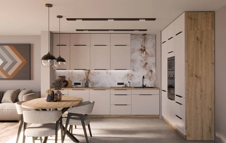 Soela 60x60 GN-72 1F Eck-Küchenwandschrank Metallkante Griff feuchtigkeits- und beschädigungsbeständig Schrank