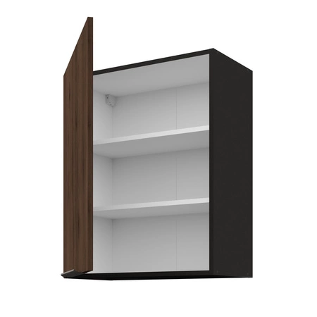 Eck-Küchenmöbelset Brianza / Schwarz 330x210 cm Griffe aus Metall sehen in modernen Innenräumen toll aus