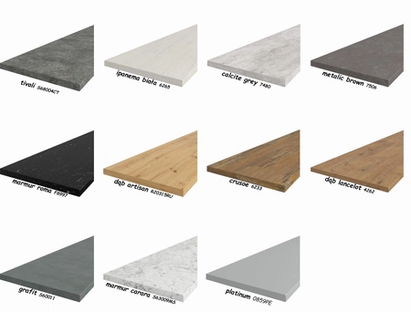 Sonia Küchenmöbel-Set 180 cm glänzende Fronten einzigartiger Stil des Schranks mit Vitrine gibt den Möbeln Leichtigkeit und Stil