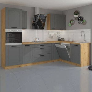 Eck-Küchenmöbel-Set Asti 285x170 cm ideal für klassische und moderne Innenräume