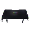 Zone Gaming Desk schwarz beeindruckendes Design stabile Metallkonstruktion angereichert mit LED-Beleuchtung kohlenstoffbeschichtete Platte