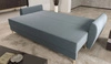 Sofa mit Schlaffunktion Rovigo grau blau leichte Form mit elegantem Charakter perfekt für jede Einrichtung weicher Stoff