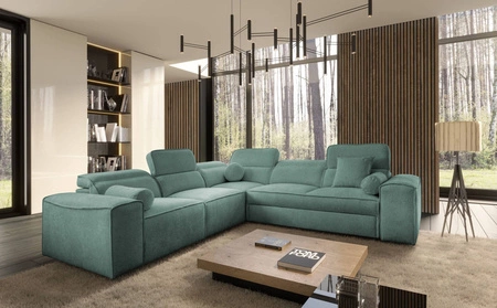 Ecksofa mit Schlaffunktion Viano III patina links stilvolles Ecksofa mit Bettkasten perfekt für moderne Interieurs