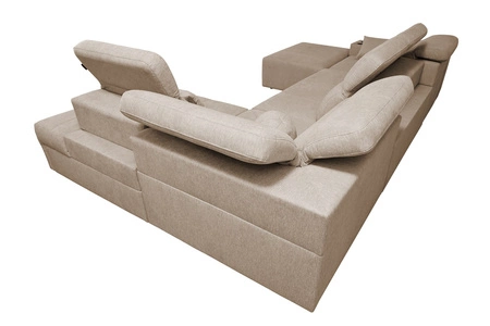 Ecksofa mit Schlaffunktion Tesalia VI braun links modernes und bequemes Ecksofa mit Schiebefunktion der Rückenlehne