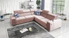 Ecksofa mit Schlaffunktion Hampton III quartz pink rechte Seite bequemes Ecksofa aus glattem und weichem Samtstoff