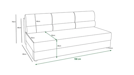 Sofa Fogu indisch rosa einfache Form des Sofas in modernem Design Cord-Polsterung Stoff Bettwäsche Container