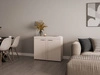 Kommode Rene 97 cm sandbeige minimalistisches Design klassische Form ideale Kommode für Wohnzimmer oder Wohnbereich