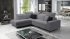 Ecksofa mit Schlaffunktion Kelly Sleek VII grau linksseitig geflochtenes bequemes und funktionelles Ecksofa für das Wohnzimmer