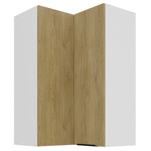 Eck-Küchenoberschrank Cremona 60x60 GN-90 2F Metallkantengriff feuchtigkeits- und beschädigungsbeständiger Schrank