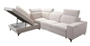 Ecksofa mit Schlaffunktion Kelly Sleek VII braun links geflochten bequemes und funktionelles Ecksofabett für Wohnzimmer
