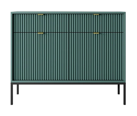 Kommode mit Schubladen Lovro 104 cm pastellgrün modernes Design wird die Liebhaber von markanten Interieurs begeistern