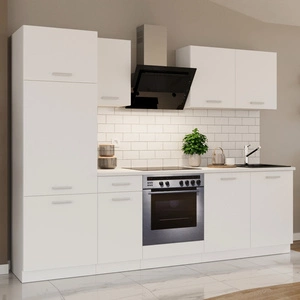 Küchenset Toni 260 cm weiß passt sowohl zu klassischen als auch zu modernen Innenräumen