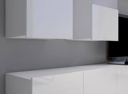 Apulia 100 cm Eiche golden RTV Schrank mit der Möglichkeit der Aufhängung minimalistisches Design einfache Form passend in jedes Interieur