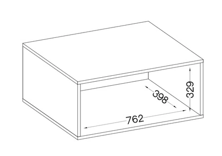Garderobenerweiterung Makana 80 cm Eiche handwerklich funktional Schrank wird Stauraum für Kleidung Schuhe und Accessoires zu erhöhen
