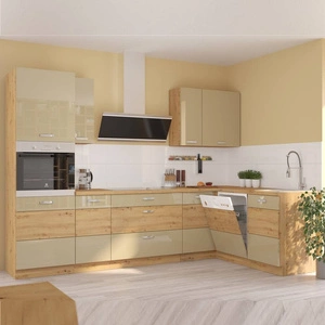 Eckküchenmöbel-Set Arton 285x110 cm ideal für klassische und moderne Innenräume