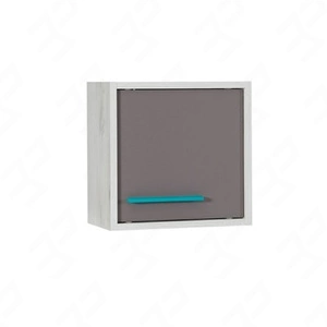 Hängeschrank mit Türen Rest 35 cm Eiche Handwerk weiß / Esche modernes und funktionelles Möbelstück für das Jugendzimmer