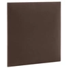 Polsterpaneel Quadra 30x30 cm braun stilvolles Wandpaneel quadratischer Veloursstoff modisches Finish für jede Einrichtung
