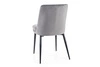 Kayla grau gepolstert Stuhl modern und funktional Esszimmerstuhl mit Metallbeinen