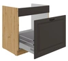 Spülenschrank mit Schublade Style 80 ZL 1S BB dampf-, hitze- und spritzwasserbeständiger Schrank
