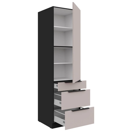 Tarraco 60 DKS-210 3S 1F Küchenschrank mit Schubladen Metallkantengriffe feuchtigkeits- und beschädigungsbeständiger Schrank