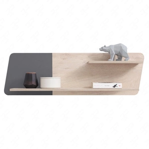 Hängeregal Dzeta 110 cm Eiche / anthrazit modernes Möbeldesign hochwertige Regalkante mit Spezialfurnier verarbeitet