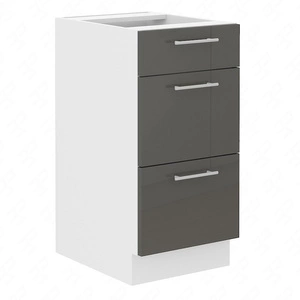 Milo 40 D 3S BB bodenstehender Küchenschrank mit Schubladen Schrank resistent gegen Dampf, Auslaufen und Hitze