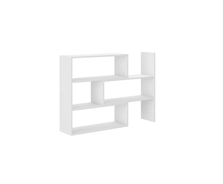 Carl niedriges Bücherregal weiß ideales Bücherregal für ein Büro, Arbeitszimmer oder Jugendzimmer mit der Möglichkeit der Erweiterung