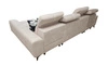 Ecksofa mit Schlaffunktion Buffalo XII dunkelbeige rechte Seite stilvolles und funktionelles Ecksofa mit Bettzeugcontainer