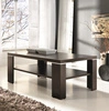 Couchtisch Achilles 68 cm Kastanie Wenge modernes Möbeldesign Kante des Couchtisches ist mit speziellem Furnier bearbeitet worden