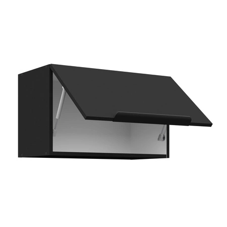 Traufschrank Schwarz 60 GU-36 1F Metallkantengriff feuchtigkeits- und beschädigungsbeständiger Schrank