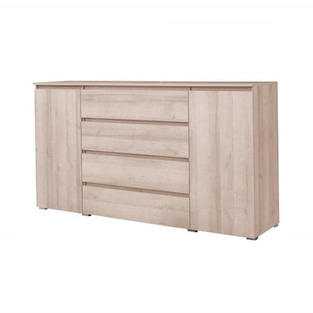 Kommode Simple 184 cm Eiche sonoma funktionelles Möbelstück für das Jugendzimmer, Wohnzimmer oder Büro