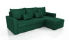 Ecksofa mit Schlaffunktion Fasti Bis Flasche grün universal Ecksofa mit einem Bettzeugcontainer Garantie für den höchsten Komfort