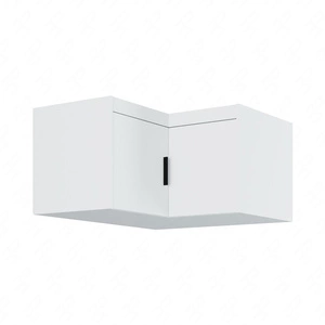 Rene Eck-Kleiderschrank Erweiterung weiß Funktionsschrank erhöht den Stauraum für Kleidung, Schuhe und Accessoires