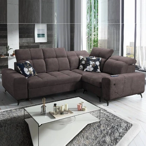 Buffalo II Ecksofa mit Schlaffunktion braun rechte Ecke funktionelles und stilvolles Schlafsofa mit verstellbaren Kopfstützen