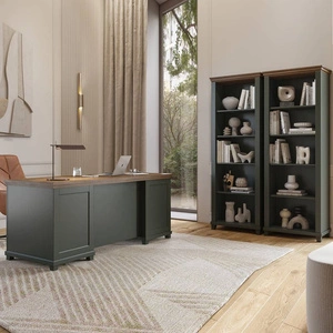 Möbel-Set Evora Flasche grün / Eiche lefkas geschmackvolles Design wird Liebhaber von unverwechselbaren Interieur für das Arbeitszimmer oder Büro begeistern