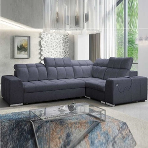 Ecksofa mit Schlaffunktion Luigi II graphit rechtes Ecksofa mit Bettkasten für den alltäglichen Liegekomfort