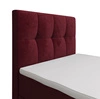 Boxspringbett Manhattan 120x200 dunkelrot im modernen skandinavischen Stil mit gepolstertem Kopfteil und Fußteil Bett mit Staukasten