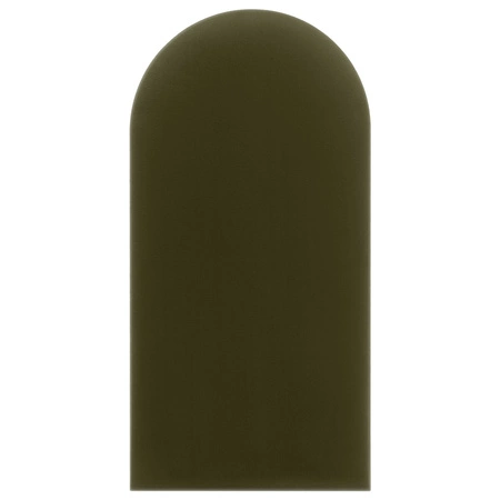 Wally gepolstertes Paneel 30x80 cm oliv stilvolles Wandpaneel Zaun Veloursstoff modisches Finish für jede Einrichtung