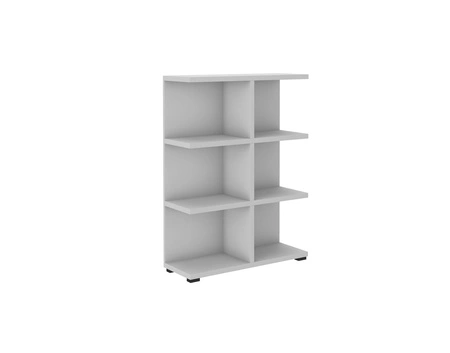 Bücherregal Even 84 cm hellgrau ideales Bücherregal für Büro Arbeitszimmer oder Jugendzimmer hochwertige Verarbeitung