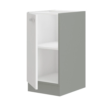 Stehender Küchenschrank mit Regal Bianka 40 D 1F BB Schrank beständig gegen Dampf hohe Temperatur und Verschüttungen