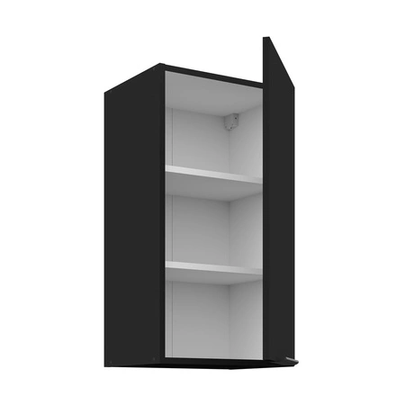 Küchenhängeschrank Schwarz 40 G-72 1F Metallkantengriff feuchtigkeits- und beschädigungsbeständiger Schrank