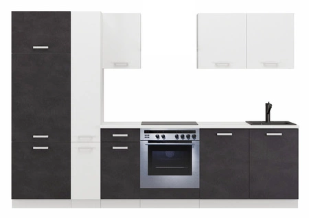 Toni 290 cm weiß / matera top Küchenset sieht in klassischen Interieurs großartig aus