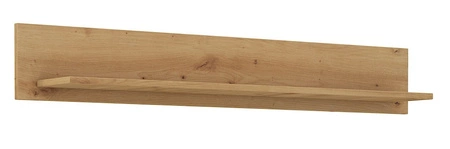 Hängeschrank Scandi Eiche artisan / weiß klassisches Design Hängeschrank für Wohnzimmer stilvolle gefräste Fronten Metallgriffe