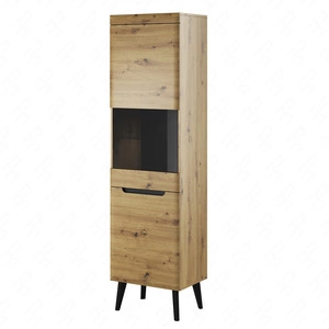 53 cm Atka 53 cm Artisan Eiche / Schwarz modernes skandinavisches Design mit sanft schließendem Türsystem