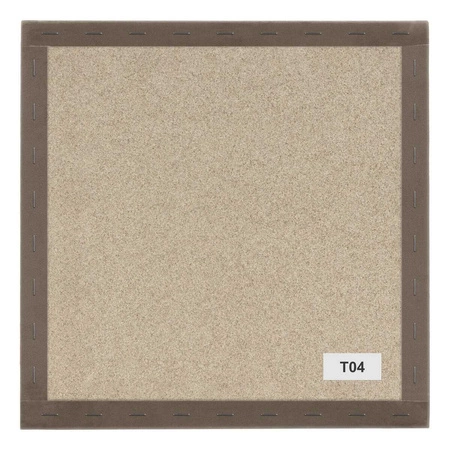 Polsterpaneel Quadra 40x40 cm beige stilvolles Wandpaneel quadratischer Veloursstoff modisches Finish für jede Einrichtung